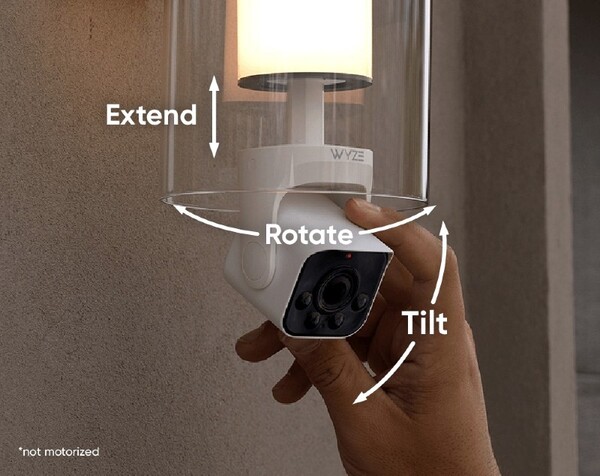 Камера Wyze Bulb Cam не имеет функции автоматического панорамирования и наклона. (Источник изображения: Wyze)