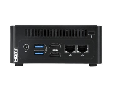 Задний вход/выход мини-ПК NovaCustom NUC Box. (Источник изображения: NovaCustom)