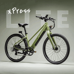 Электровелосипед Lectric XPress Lite в сосново-зелёной расцветке