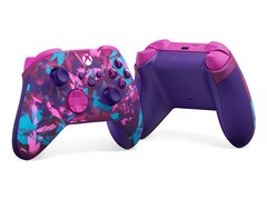 Беспроводной контроллер Xbox Heart Breaker Special Edition имеет яркие розовые, фиолетовые и голубые оттенки. (Источник изображения: Xbox)