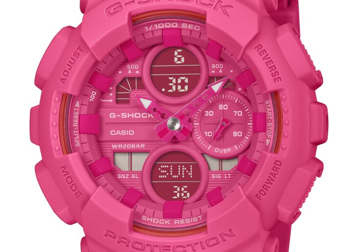 Часы G-Shock модели GMDS5610PK-4 Pink Ribbon выполнены в розовом цвете, совпадающем с тем, который используется BCRF в своем логотипе. (Источник изображения: Casio)