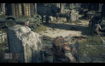 Gears of War: Reloaded на Lenovo LOQ 16IRH8. (Источник изображения: Darryl Linington - Notebookcheck)