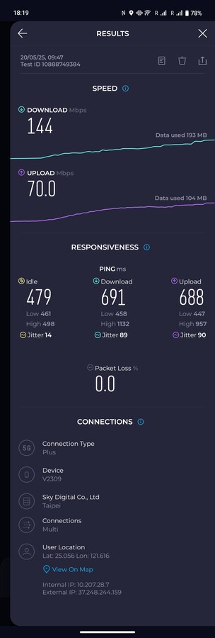 прием 5G в центре толпы участников выставки Computex в Тайбэе.