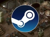 Изображение с логотипом Steam и игрой The Pale Beyond, на которую сейчас действует скидка 80%.