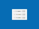 Цветные значки батареи в Windows 11 - это долгожданная функция. (Источник изображения: Microsoft)