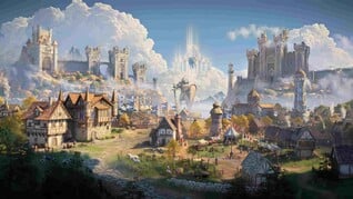Город фракции «Замок» в игре «Heroes of Might and Magic III Remake».