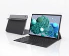В настоящее время S13 Neo доступен на AliExpress по цене 576 долларов. На фотографии: рекламное изображение, демонстрирующее переднюю и заднюю часть трансформируемого устройства с присоединенной магнитной клавиатурой.