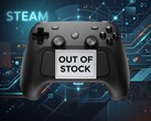 Контроллер Steam показан с надписью "Нет в наличии"
