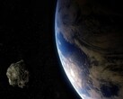 Иллюстрация художника, изображающая астероид и Землю. (Источник изображения: Batman111 - Pixabay)
