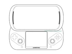 Так называемый Anbernic Slide имеет необычный дизайн, который создан по мотивам PSP Go и Nintendo 3DS. (Источник изображения: via Nittrx)