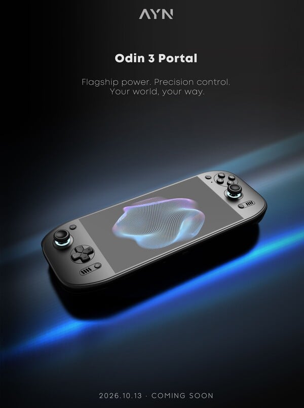 Ayn Odin 3 Portal имеет дизайн, похожий на дизайн Odin 2 Portal.
