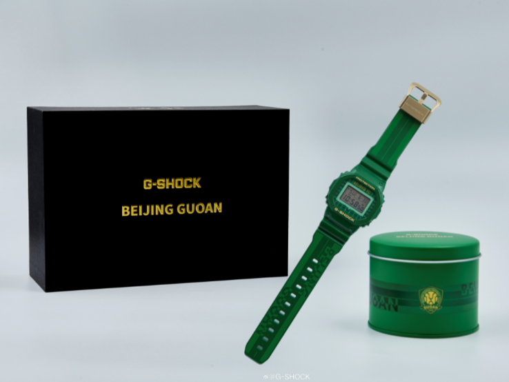 Часы G-Shock x Beijing Guoan Football Club. (Источник изображения: Casio через Weibo)