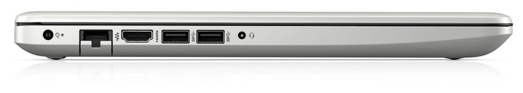 Слева: коннектор питания, Gigabit Ethernet, HDMI, 2x USB 3.1 Gen 1 (Type-A), аудио