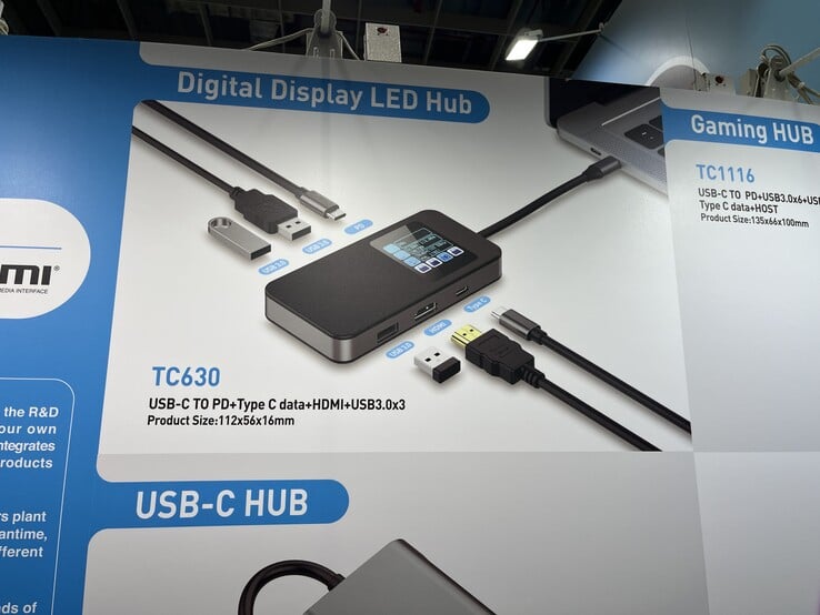 Возможности подключения, представленные на TC630 (Источник изображения: Andreas Sebayang/Notebookcheck.com)