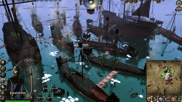 Изображение, на котором запечатлены корабли в игре «Medieval Kingdom Wars».