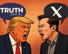 Трамп и Маск теперь клевещут друг на друга в своих социальных сетях. (Источник изображения: AI generated)