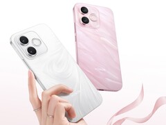 Honor X80i в белом цвете Moon Shadow White и розовом цвете Flowing Sand Pink. 
