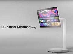 LG Smart Monitor Swing заимствует подставку на колесиках у LG StanbyME. (Источник изображения: LG)