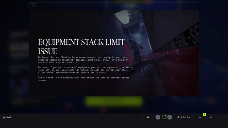 Bungie сообщает, что исправление на стороне сервера теперь предотвращает появление в Marathon больших, чем ожидалось, стеков снаряжения, при этом 