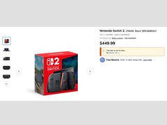 Объявление о продаже Nintendo Switch 2 на сайте Staples. (Источник изображения: Staples)