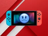 Оригинальная консоль Switch показана с грустным лицом