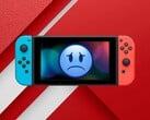 Оригинальная консоль Switch показана с грустным лицом
