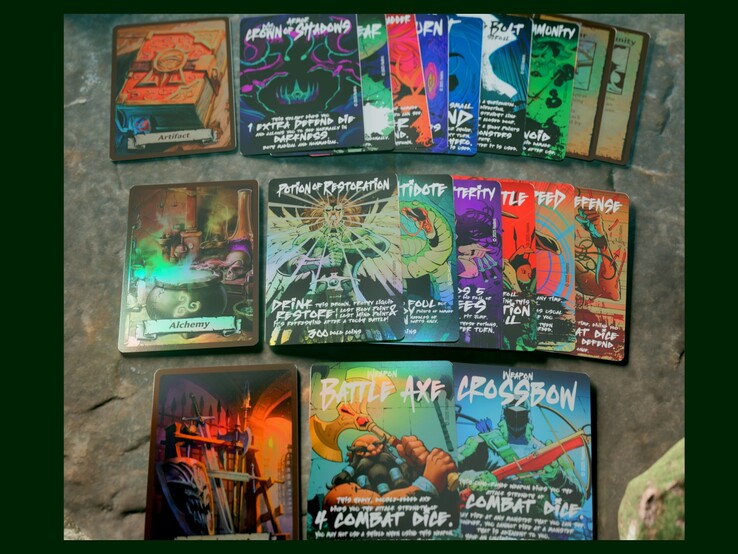 Карты, которые прилагаются к Crypt of Perpetual Darkness Джо Манганьелло, явно вдохновлены металлическими группами