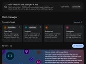 Скриншот менеджера Gems в Gemini с уведомлением о том, что Gems становятся навыками.