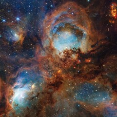 Детальное изображение Кошачьей лапы (Источник изображения: NASA, ESA, CSA и STScI; обрезано)