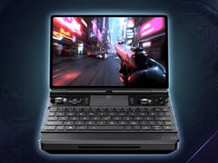 Компания GPD демонстрирует высокие результаты тестирования игровой консоли Win Max 3. На снимке: вид на игровую портативную консоль спереди.