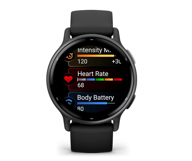 Garmin Vivoactive 5 в черном цвете для сравнения. (Источник изображения: Garmin)