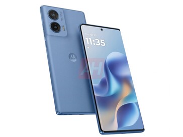 Неофициальное изображение одного из синих вариантов Moto G96. (Источник изображения: Android Headlines)