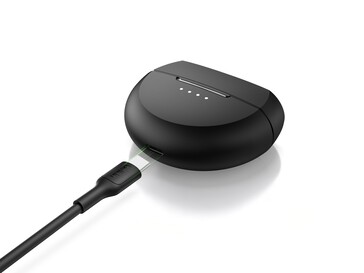 Корпус USB-C для зарядки наушников SoundForm Rhythm ANC. (Источник изображения: Belkin)