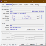 Материнская плата CPU-Z