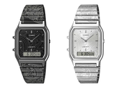 Слева направо (на фото): Casio x Liberty London AQ230EBLT-1A и AQ230ELT-7A. (Источник изображения: Casio - отредактировано)