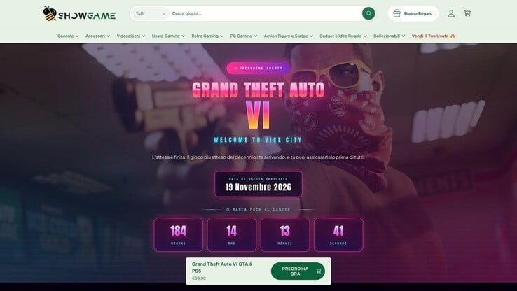 Первый розничный магазин открыл сегодня предварительные заказы на GTA 6.