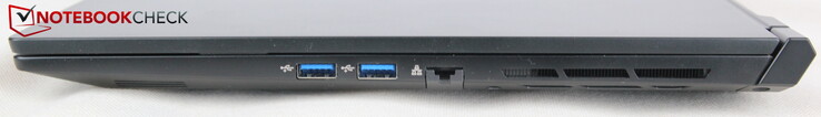 Правая сторона: 2x USB-A 3.0, LAN