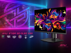 MPG 271QR QD-OLED X50 - один из нескольких игровых мониторов с частотой 500 Гц. (Источник изображения: MSI)