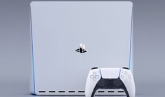 Концепт PlayStation 5: вентиляционные отверстия и логотип PlayStation с двух сторон. (Изображение: Snoreyn/LetsGoDigital)