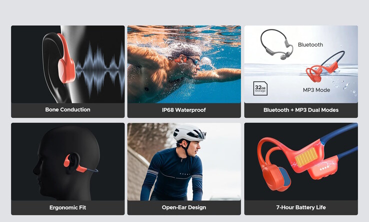 Эти наушники могут воспроизводить локально сохраненную музыку (Источник изображения: Doogee)