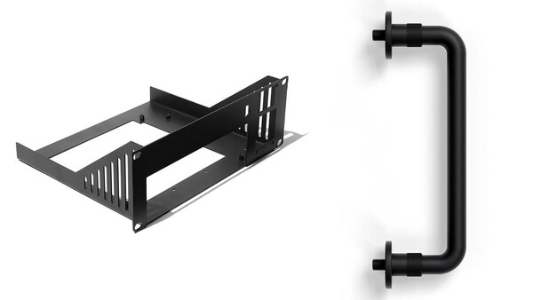 Framework DeskPi RackMate 10-inch 2U Mini-ITX Shelf и Framework Desktop Handle. (Источник изображения: Framework)