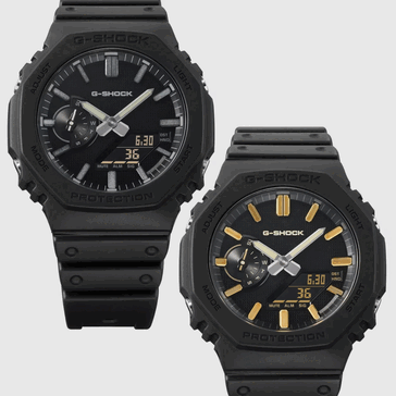 Casio G-Shock GA-2100LXB-1AJF и GA-2100LXB-1A9JF (слева направо)