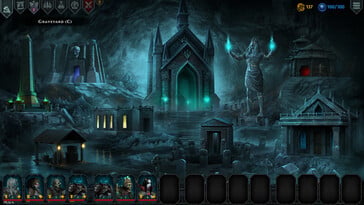 Изображение, демонстрирующее окружение в игре «Iratus: Lord of the Dead».