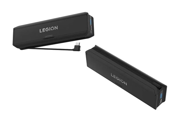 Lenovo Legion Go 65W 12800mAh Power Bank имеет отсоединяемый кабель USB-C. (Источник изображения: Lenovo)