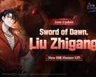 Официальный промо-арт для баннера персонажей Sword of Dawn, представляющий охотника SSR Лю Чжигана.