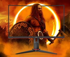 AOC рекламирует монитор AGON GAMING C27G2Z3/BK как имеющий трехстороннюю безрамочную конструкцию. (Источник изображения: AOC)