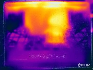 Тест на напряжение при поверхностных температурах (внизу)