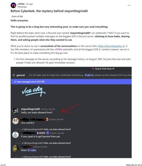 Расследование Videotech по делу «GTA 6 Cyberleek», выпуск № 1