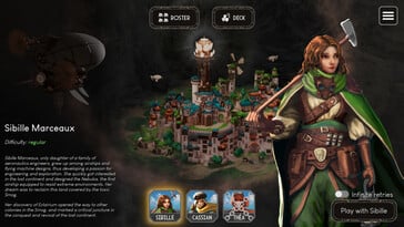 На изображении: скриншот игрового процесса Dawnmaker.