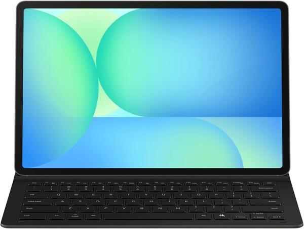Galaxy Tab S10 FE прикреплен к клавиатуре Book Cover Keyboard Slim. (Источник изображения: Samsung)